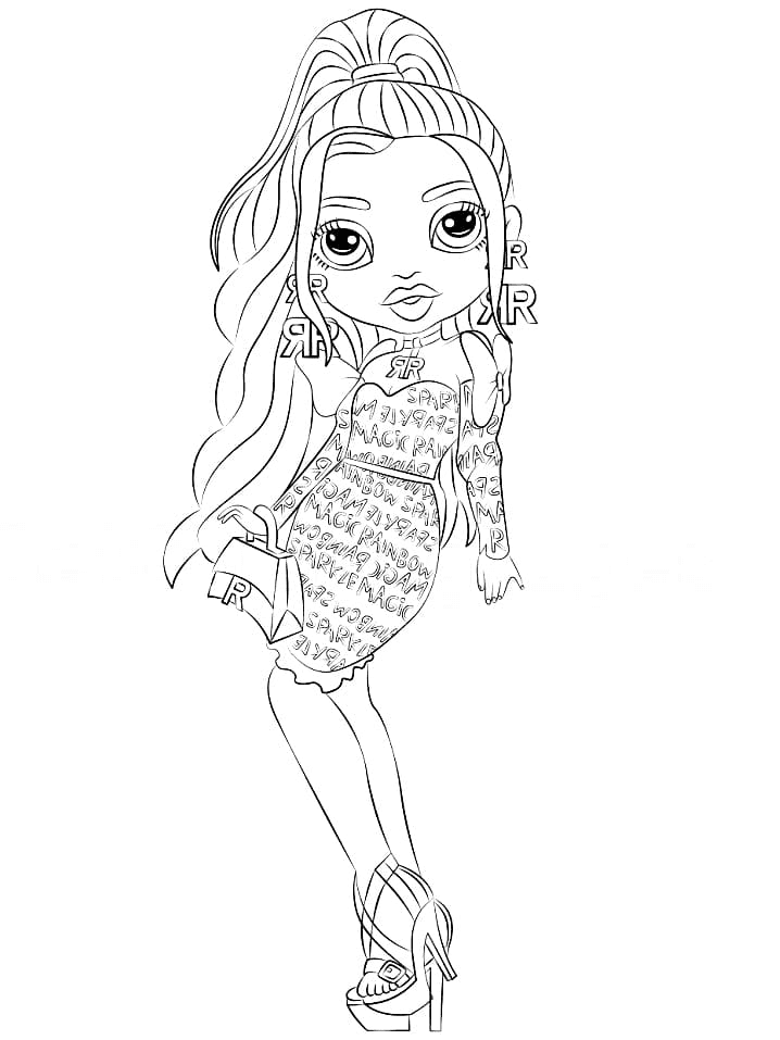 55 Rainbow High Coloring Page 20