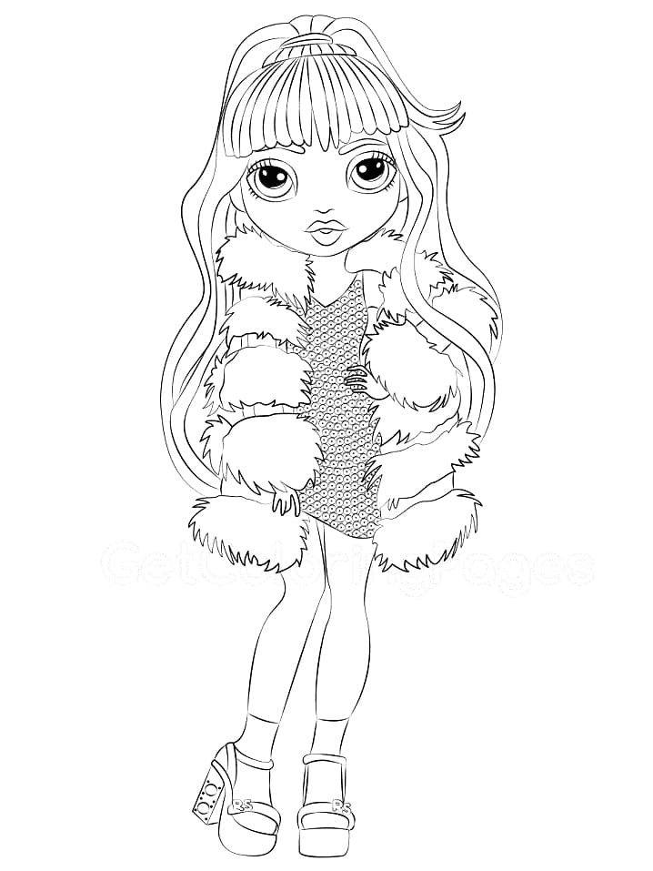 55 Rainbow High Coloring Page 21