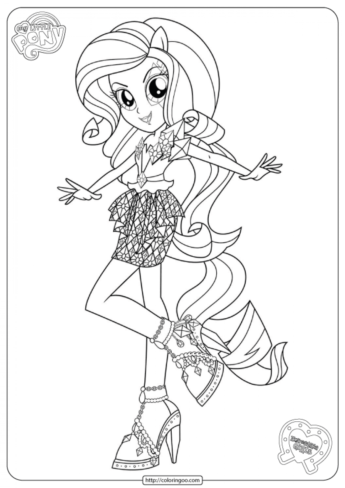 55 Rainbow High Coloring Page 22