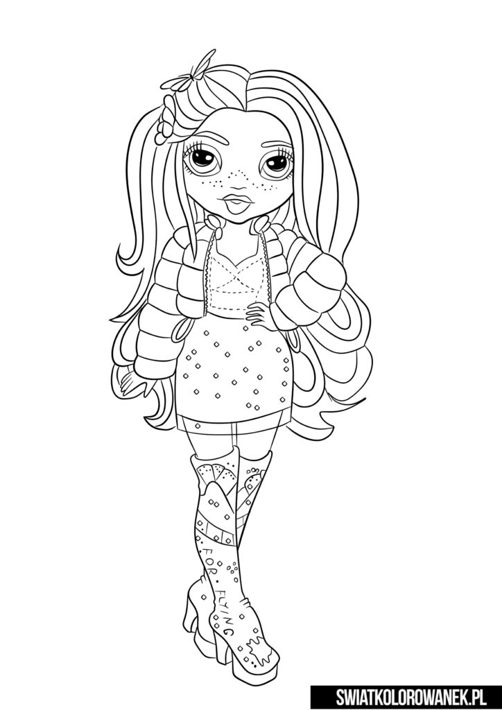 55 Rainbow High Coloring Page 24