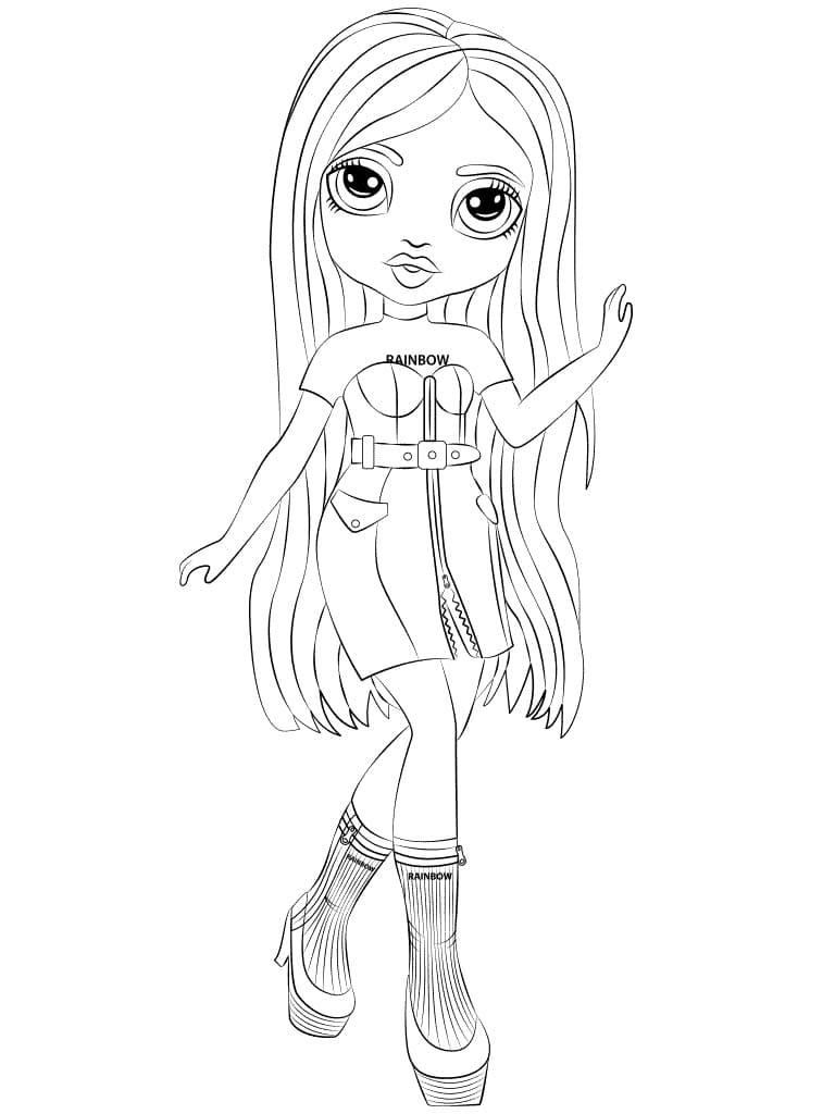 55 Rainbow High Coloring Page 25