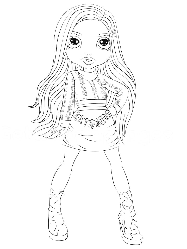 55 Rainbow High Coloring Page 26