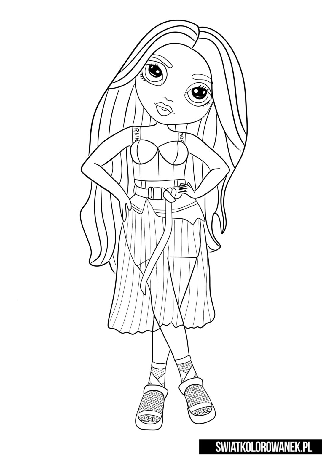 55 Rainbow High Coloring Page 28