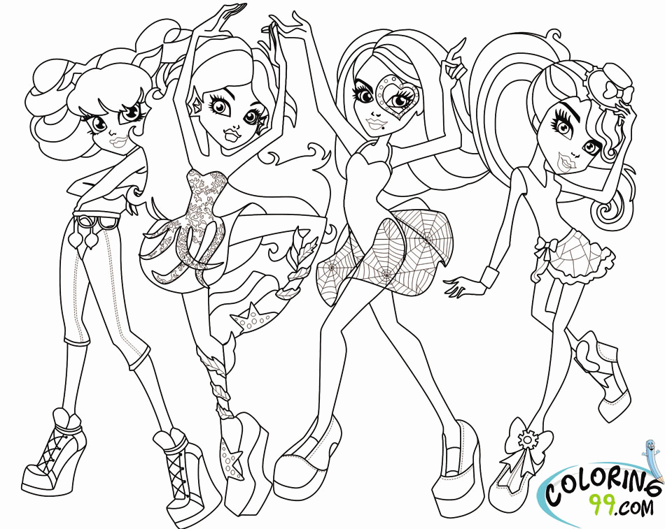 55 Rainbow High Coloring Page 3