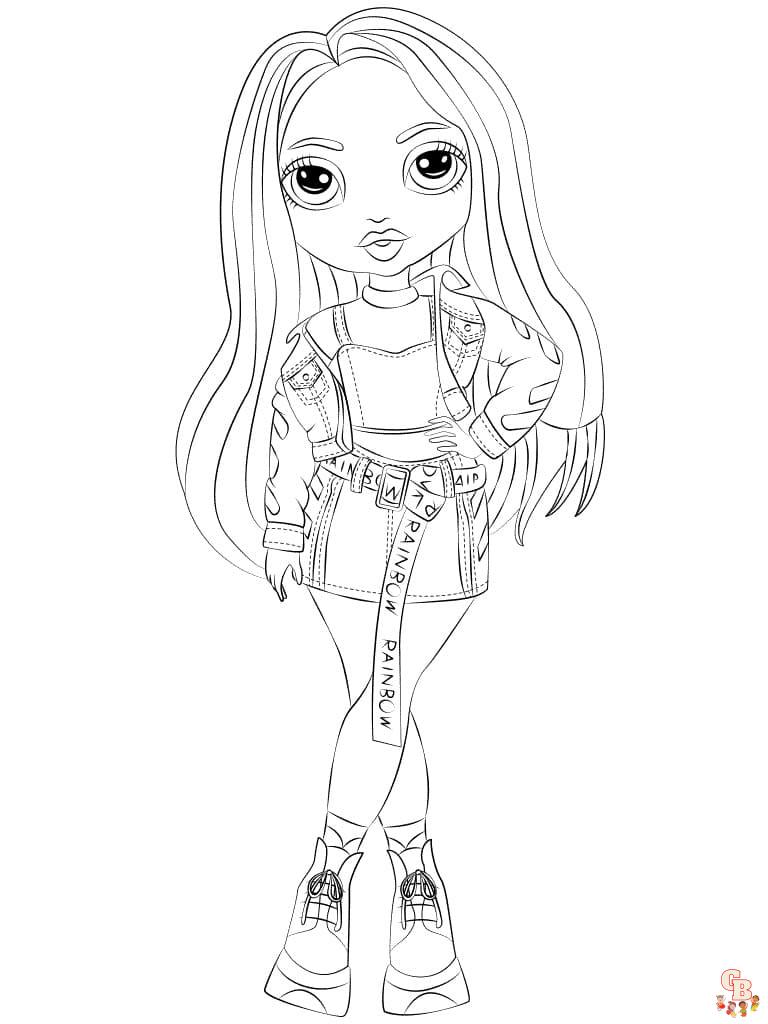 55 Rainbow High Coloring Page 30