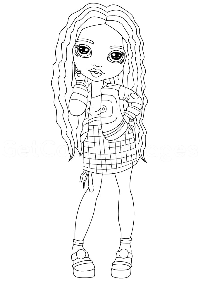 55 Rainbow High Coloring Page 33