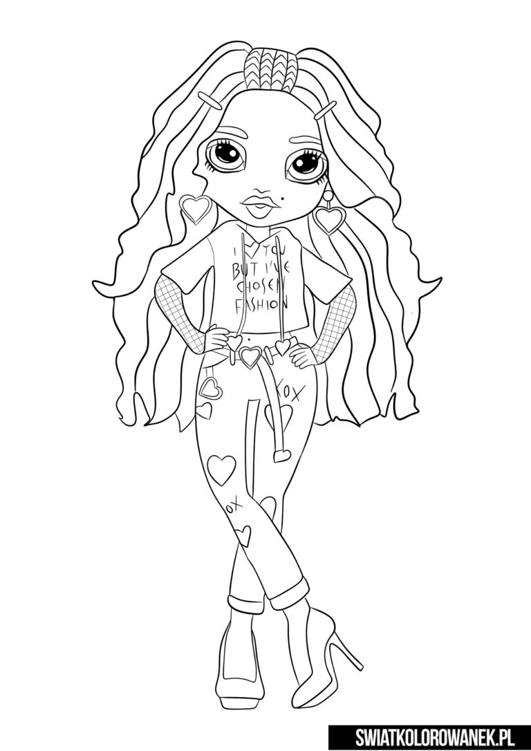 55 Rainbow High Coloring Page 36