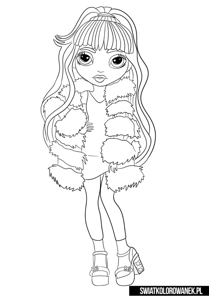 55 Rainbow High Coloring Page 4