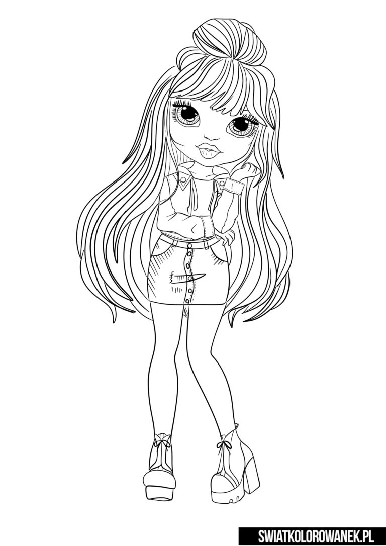 55 Rainbow High Coloring Page 44