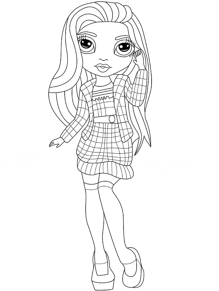 55 Rainbow High Coloring Page 45