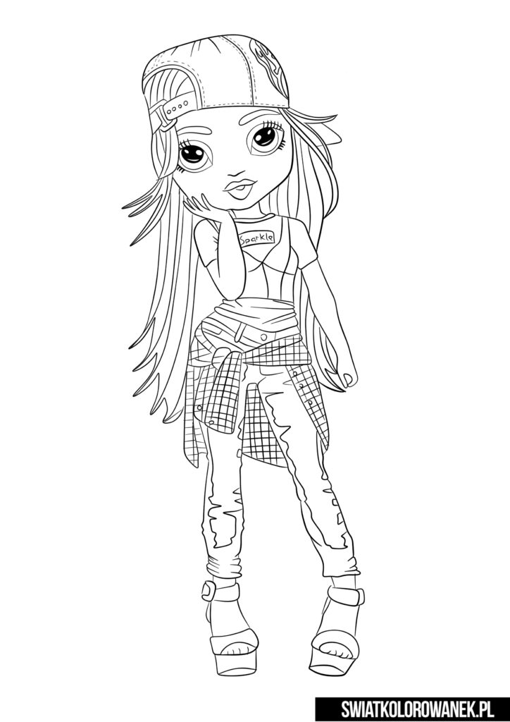 55 Rainbow High Coloring Page 5