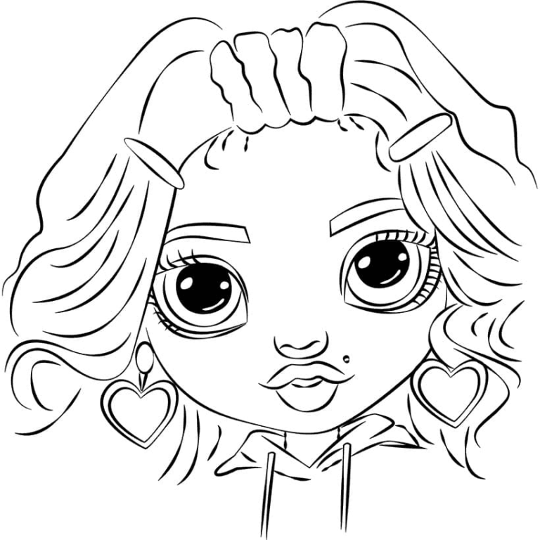 55 Rainbow High Coloring Page 52