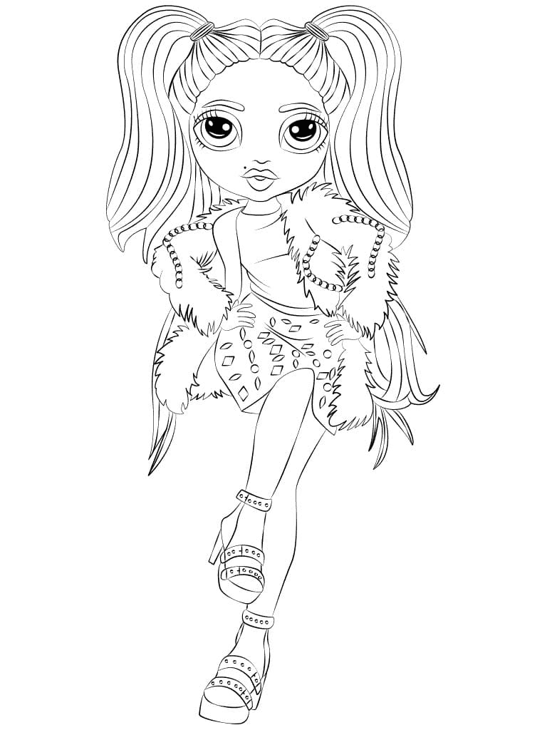 55 Rainbow High Coloring Page 8