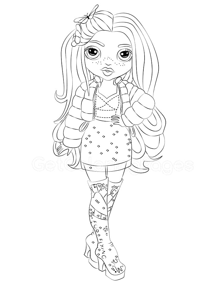 55 Rainbow High Coloring Page 9