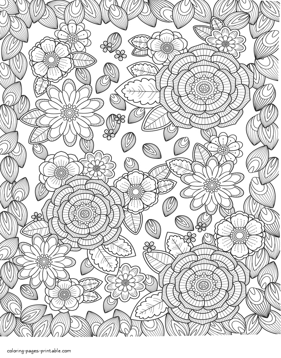 80 Printable Adult Coloring With Markers 22