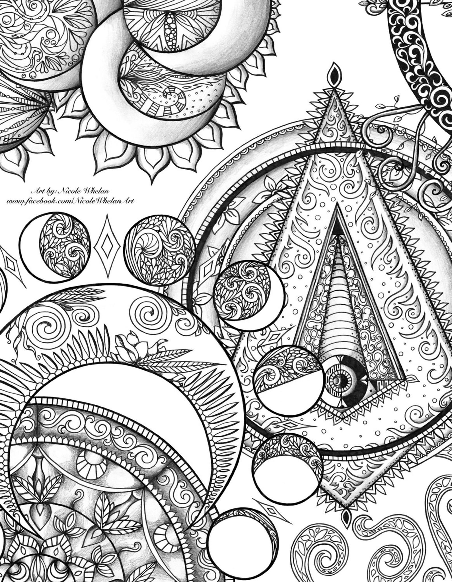 80 Printable Adult Coloring With Markers 82