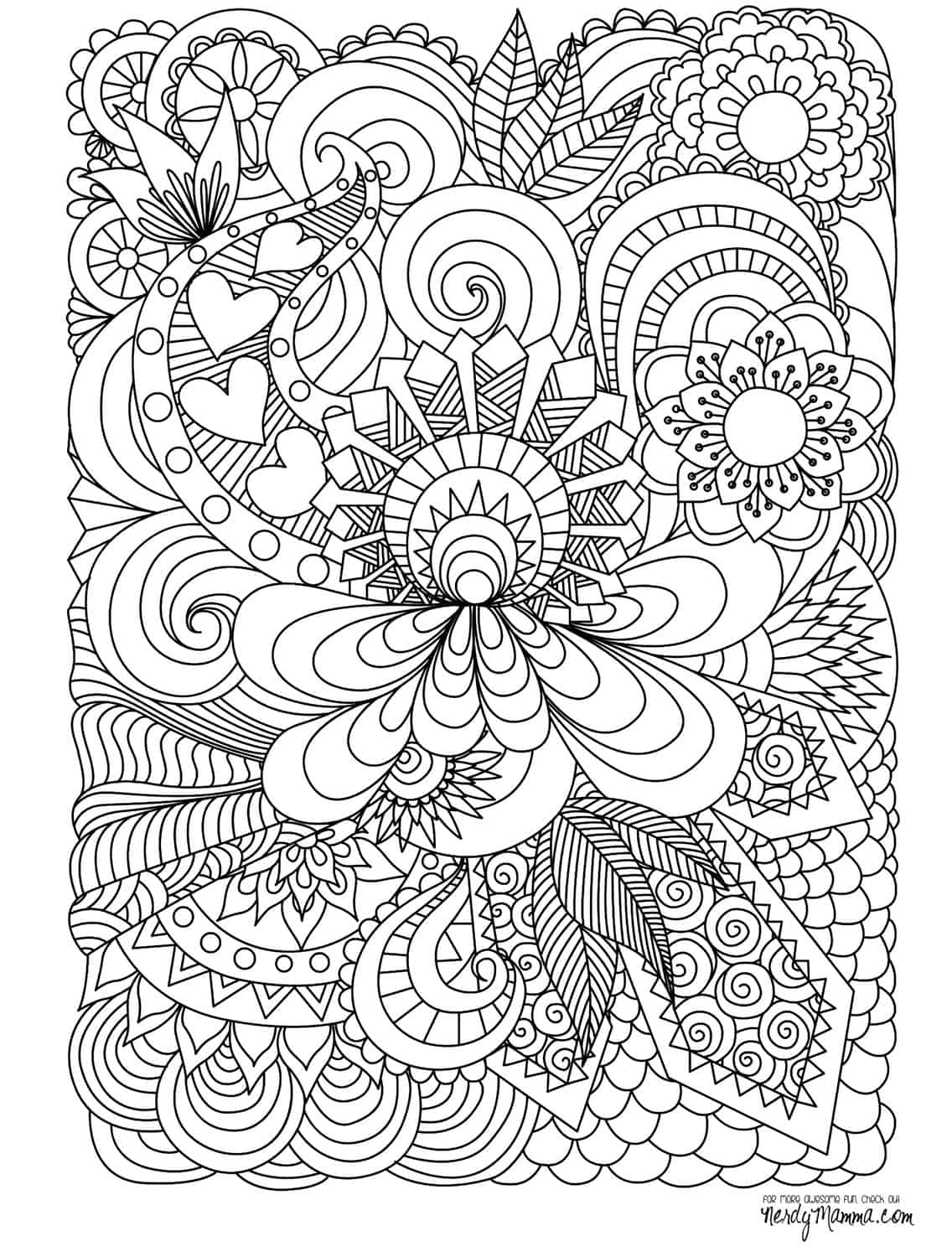 80 Printable Adult Coloring With Markers 92