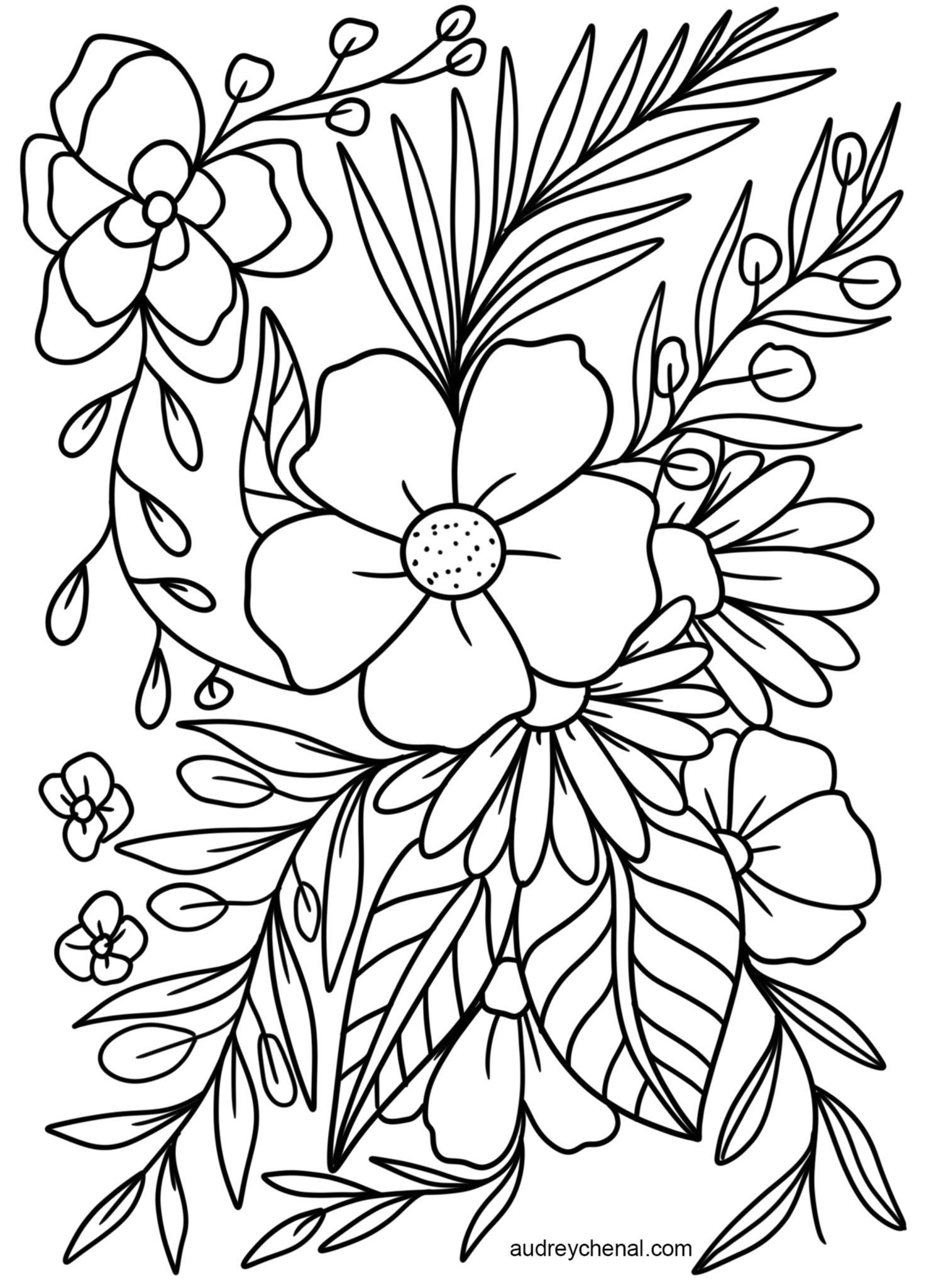 80 Printable Floral Pattern Coloring Pages 13