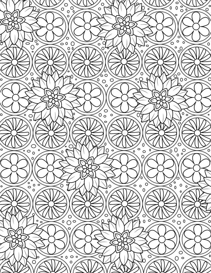80 Printable Floral Pattern Coloring Pages 23