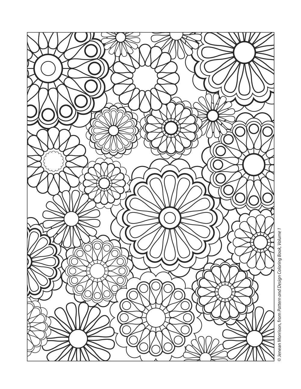80 Printable Floral Pattern Coloring Pages 24