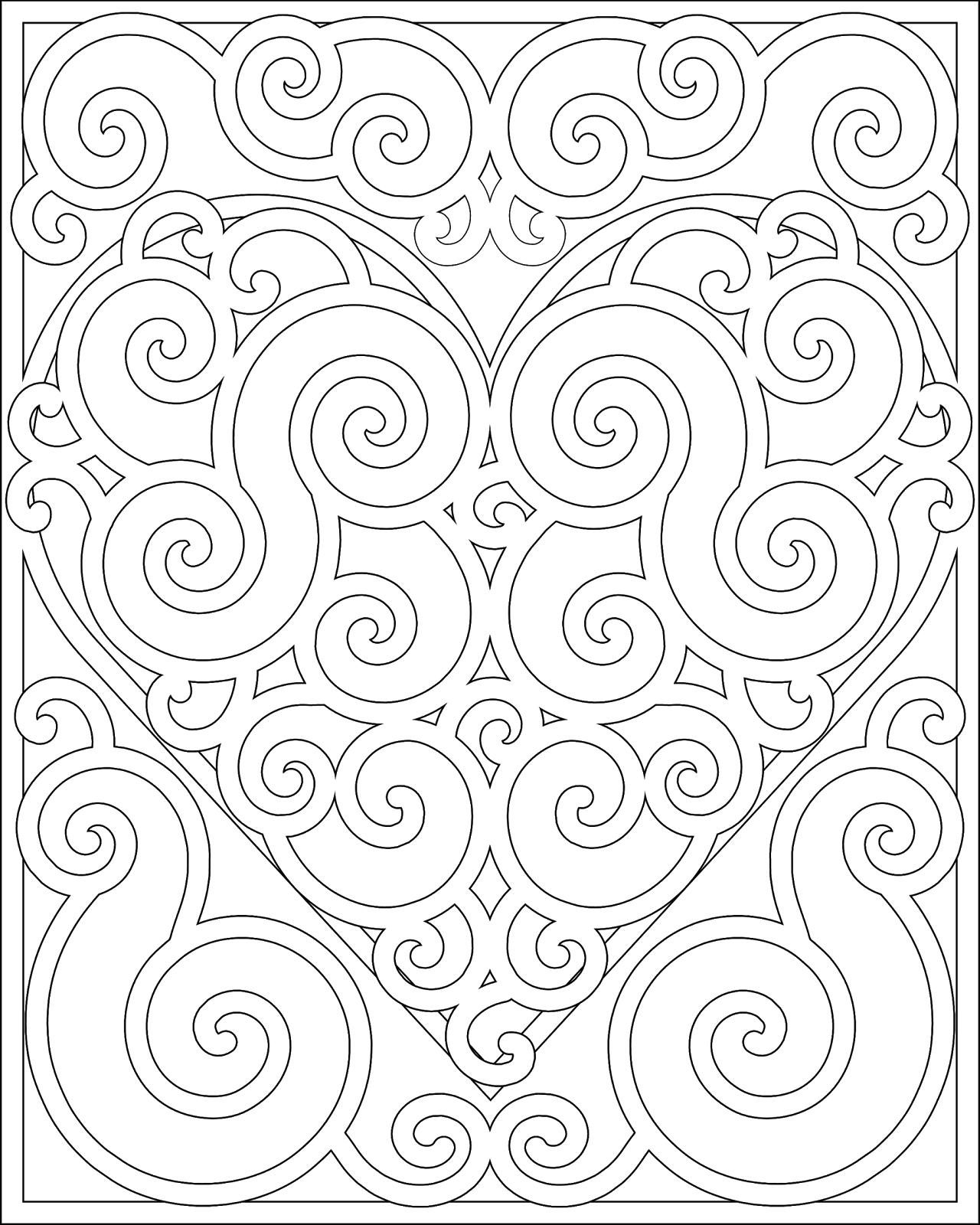 80 Printable Floral Pattern Coloring Pages 25