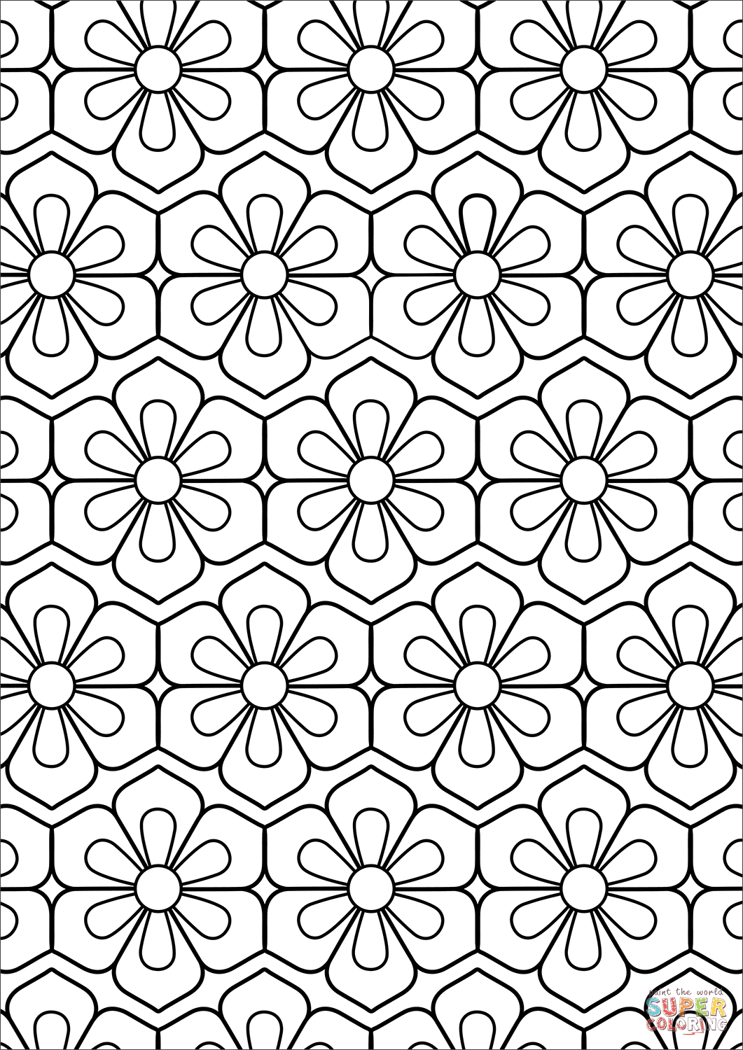 80 Printable Floral Pattern Coloring Pages 29