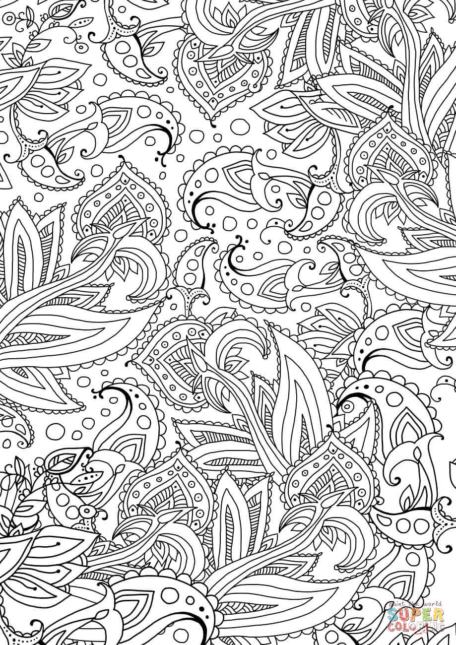 80 Printable Floral Pattern Coloring Pages 35