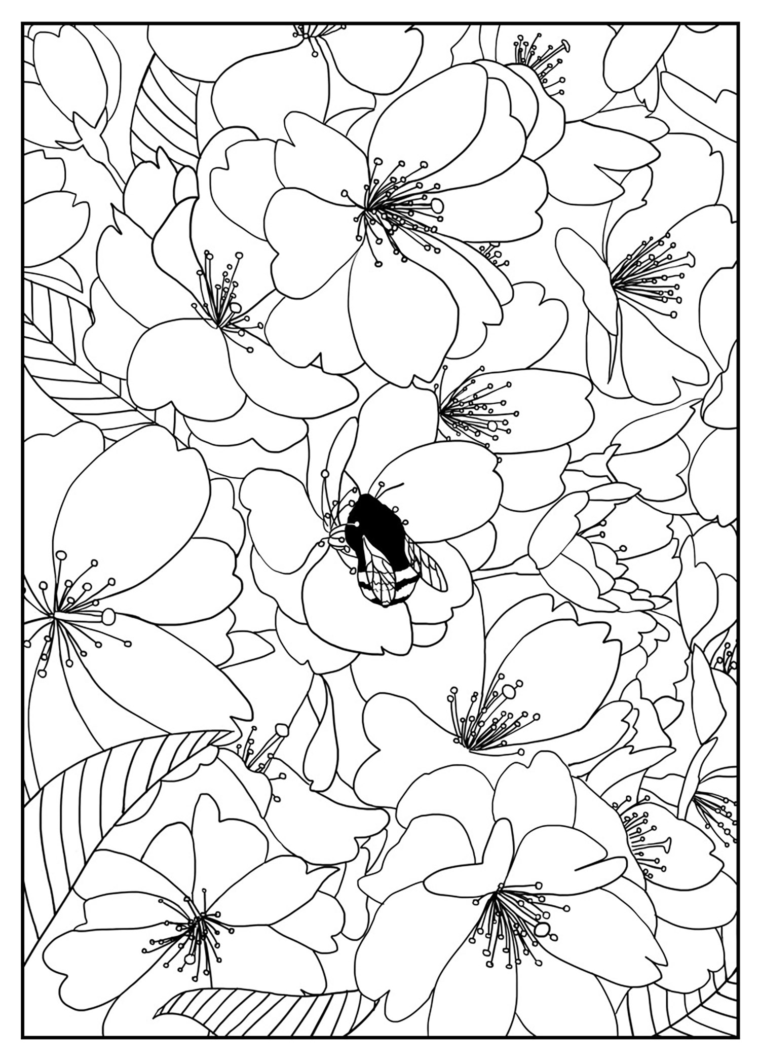 80 Printable Floral Pattern Coloring Pages 5
