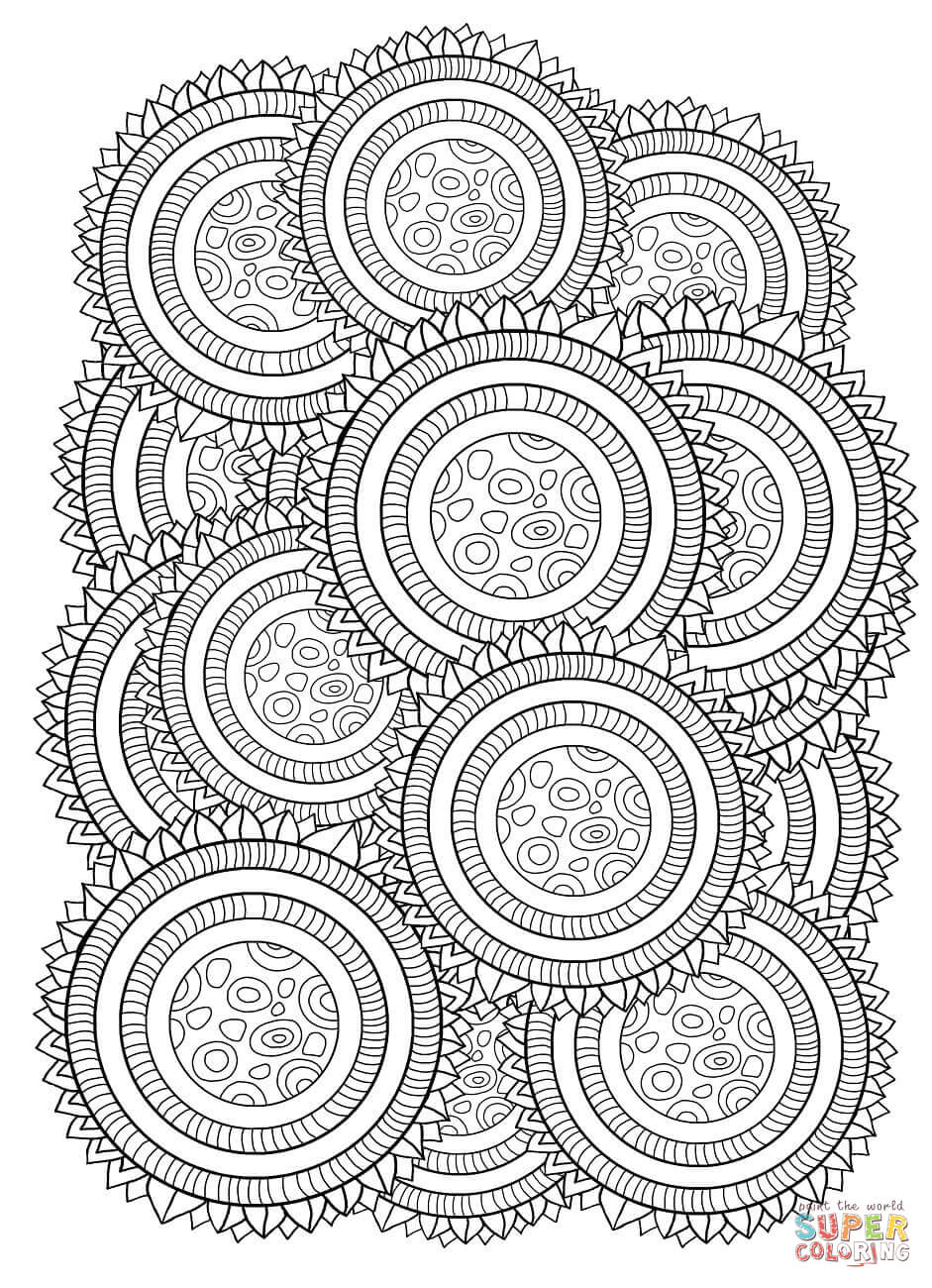 80 Printable Floral Pattern Coloring Pages 50