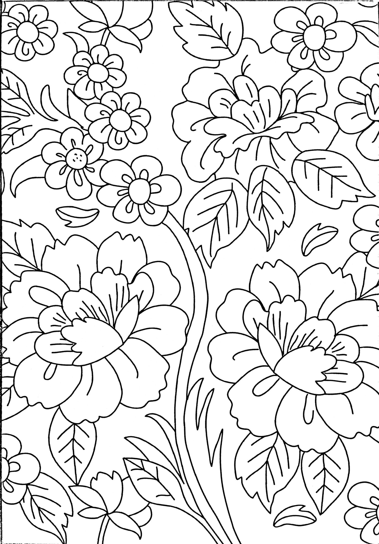 80 Printable Floral Pattern Coloring Pages 60