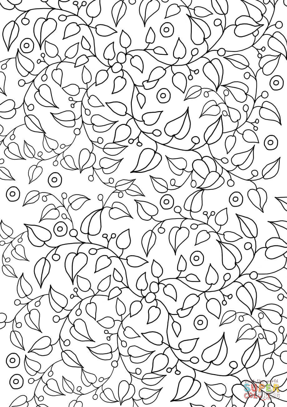 80 Printable Floral Pattern Coloring Pages 69