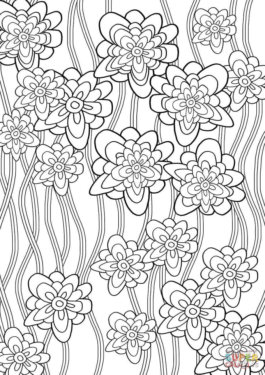 80 Printable Floral Pattern Coloring Pages 73