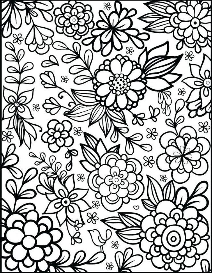 80 Printable Floral Pattern Coloring Pages 79