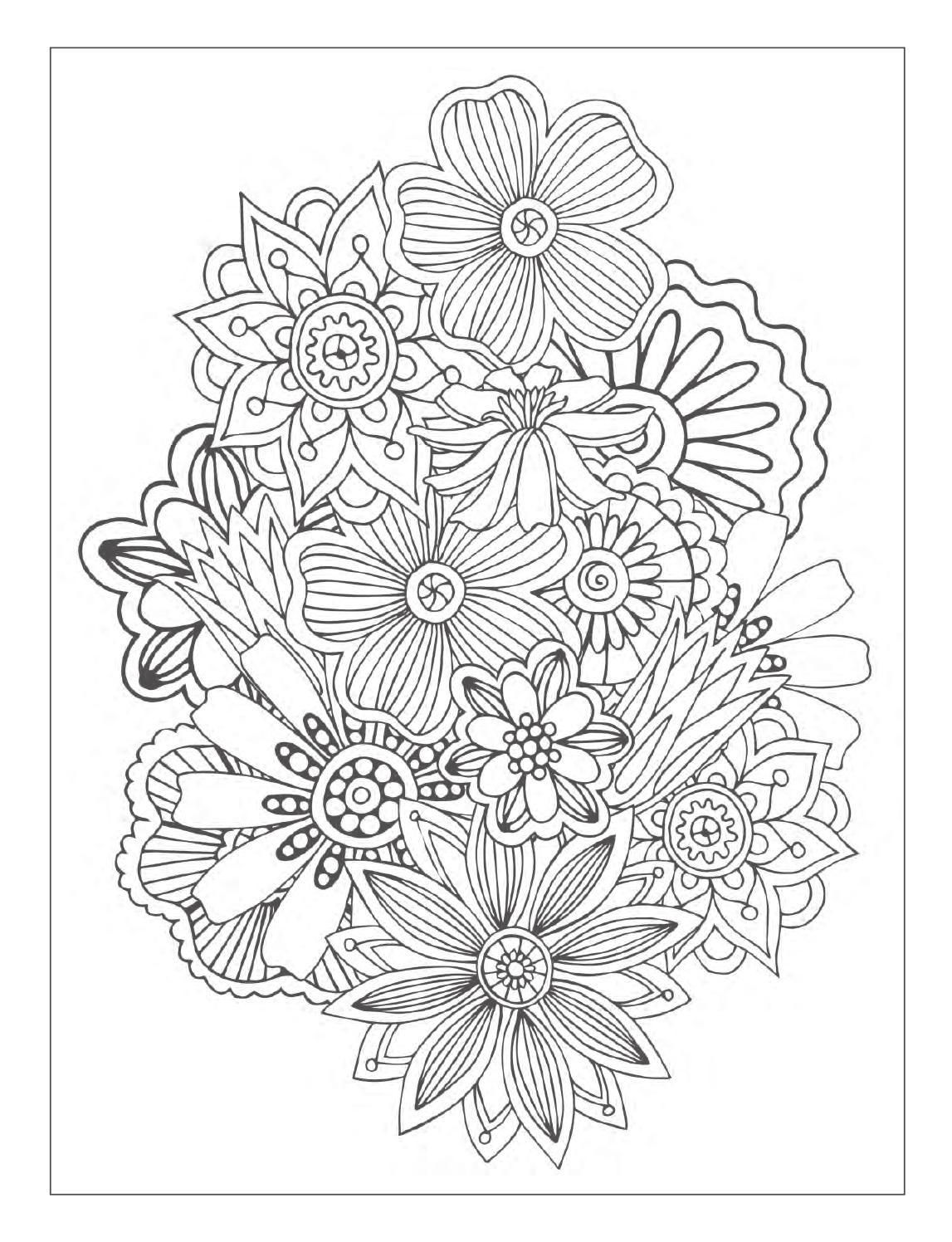 80 Printable Floral Pattern Coloring Pages 80