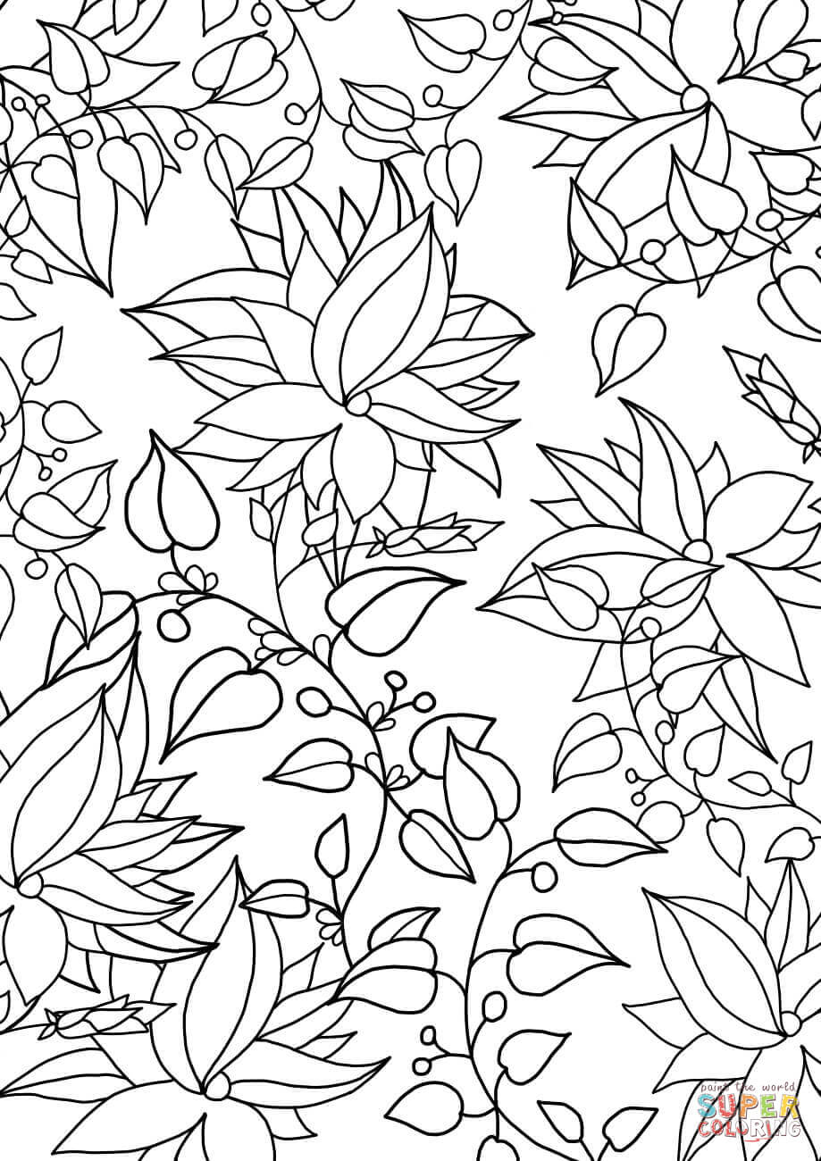 80 Printable Floral Pattern Coloring Pages 82
