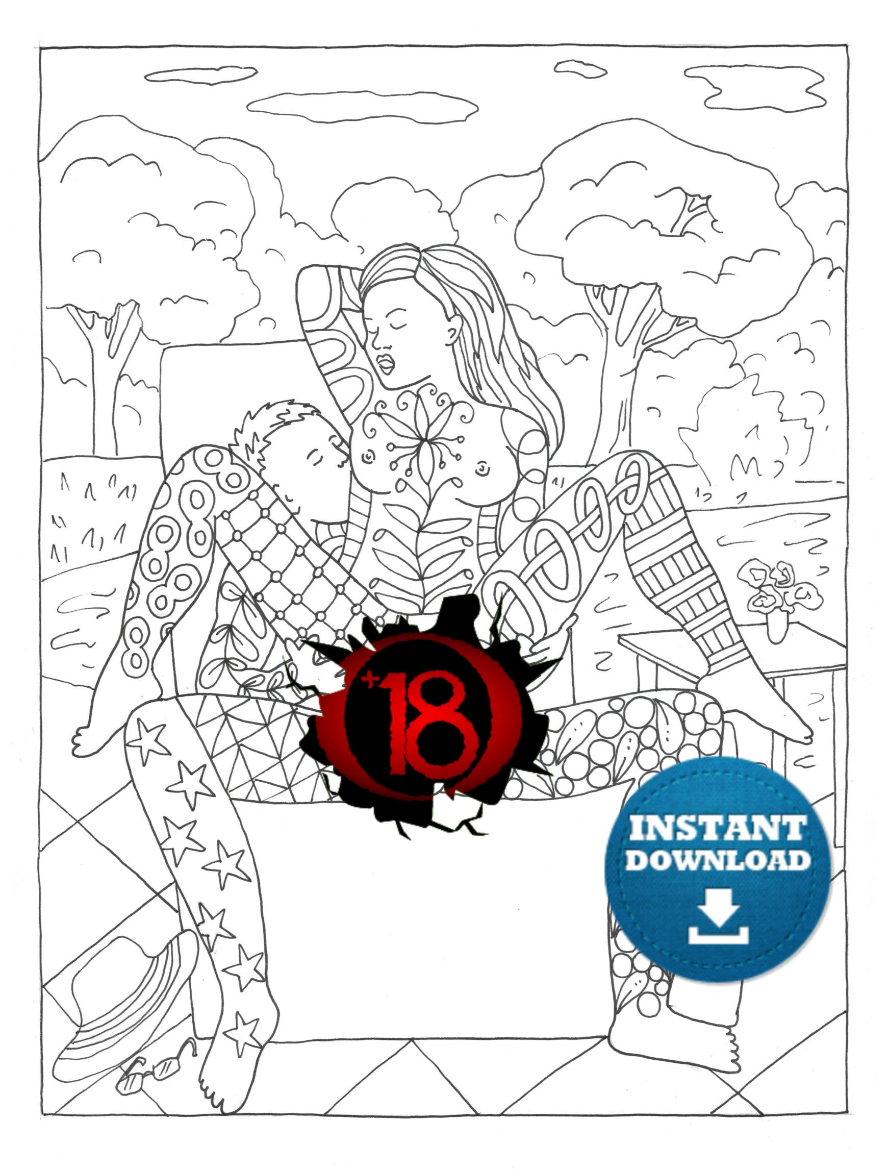 80 Printable Sexy Adult Coloring Pages 67