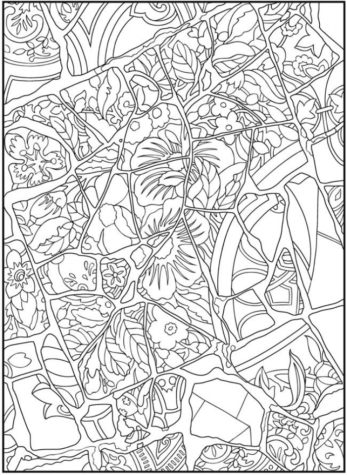 80 Printable Spring Mosaic Coloring Pages 16