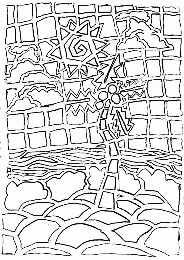 80 Printable Spring Mosaic Coloring Pages 18