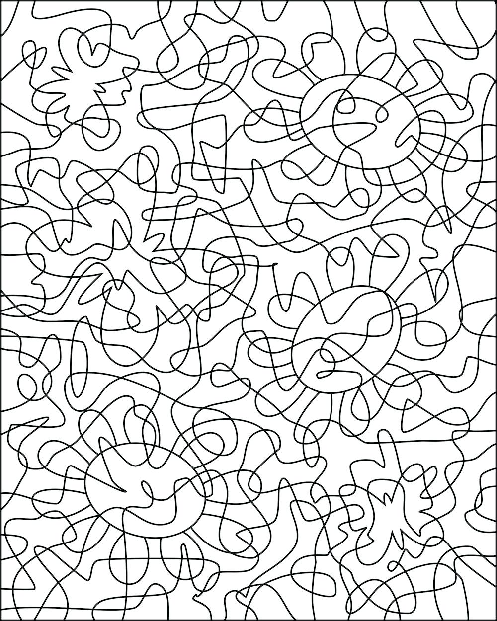 80 Printable Spring Mosaic Coloring Pages 19