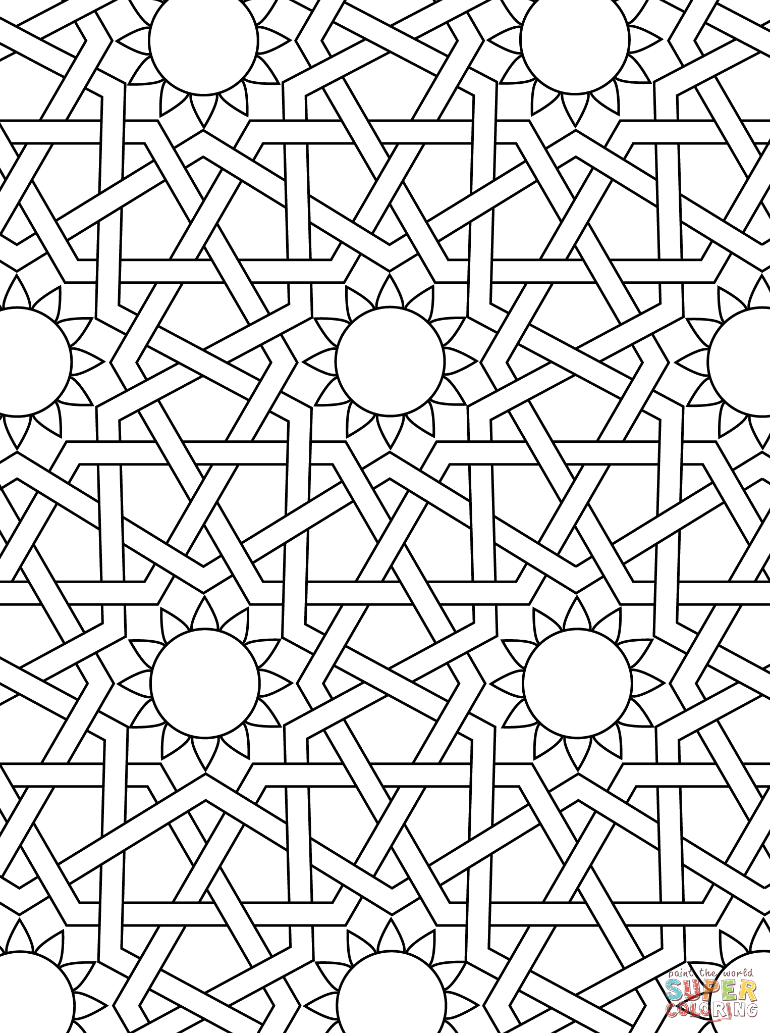 80 Printable Spring Mosaic Coloring Pages 24