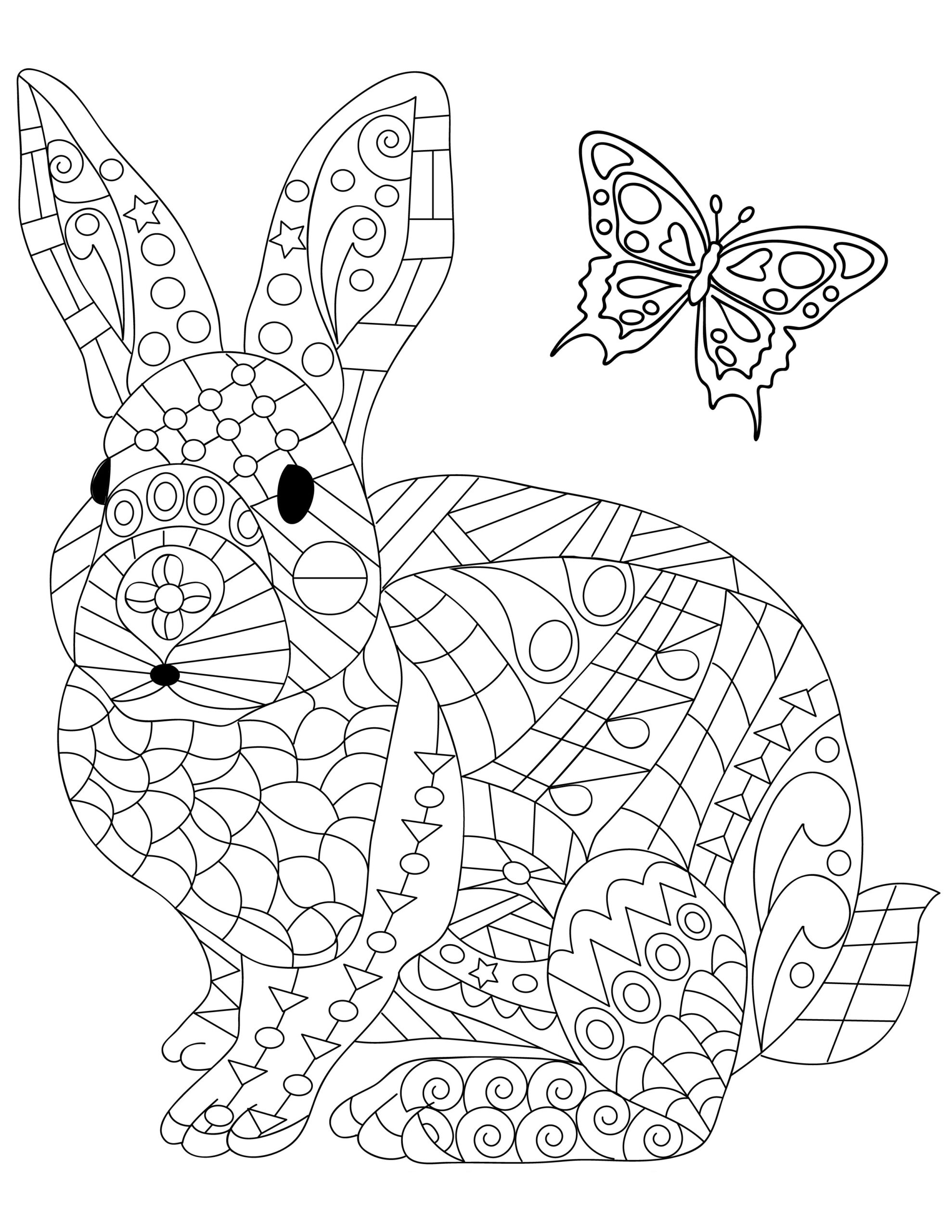 80 Printable Spring Mosaic Coloring Pages 28