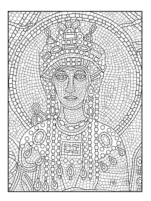 80 Printable Spring Mosaic Coloring Pages 30