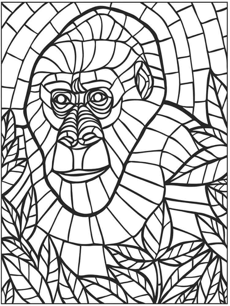 80 Printable Spring Mosaic Coloring Pages 35
