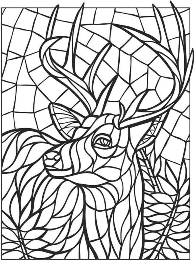 80 Printable Spring Mosaic Coloring Pages 37