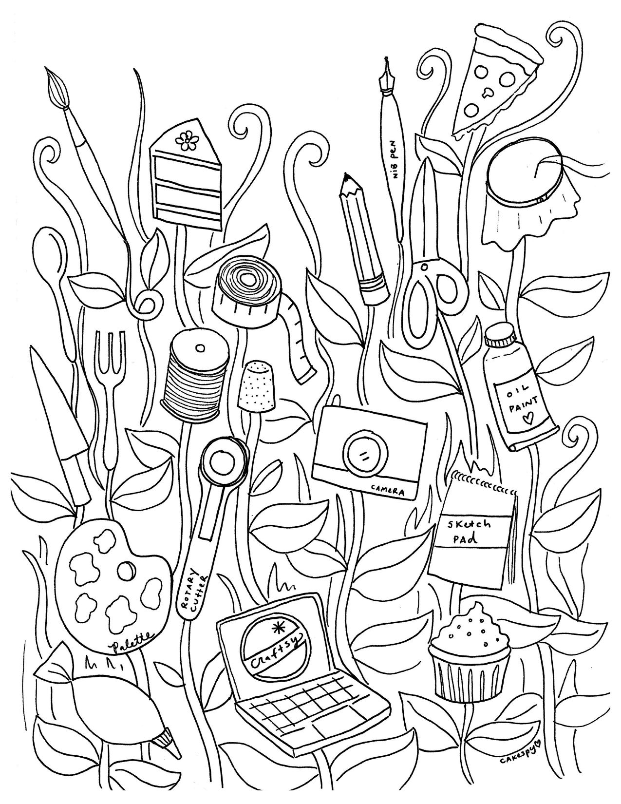 80 Printable Spring Mosaic Coloring Pages 40