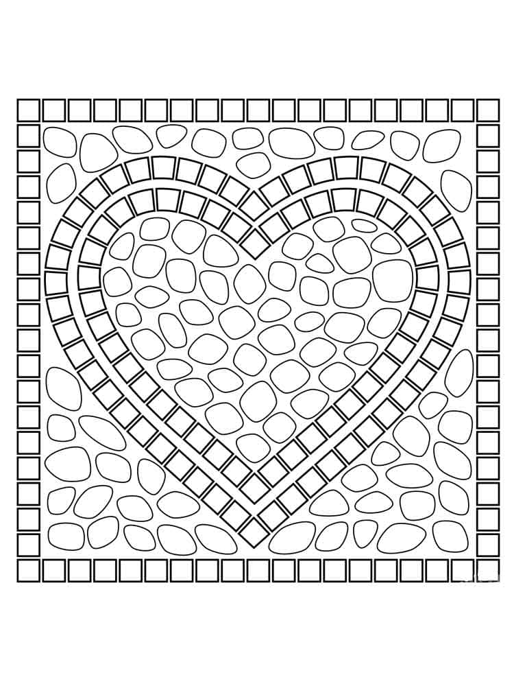80 Printable Spring Mosaic Coloring Pages 45