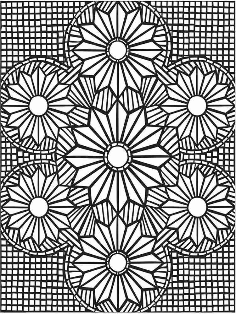 80 Printable Spring Mosaic Coloring Pages 46