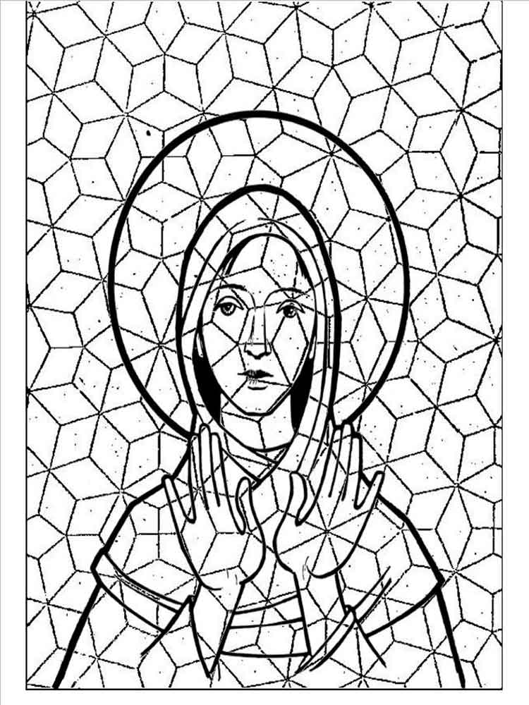 80 Printable Spring Mosaic Coloring Pages 49