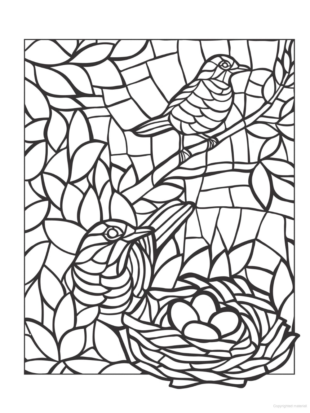 80 Printable Spring Mosaic Coloring Pages 50