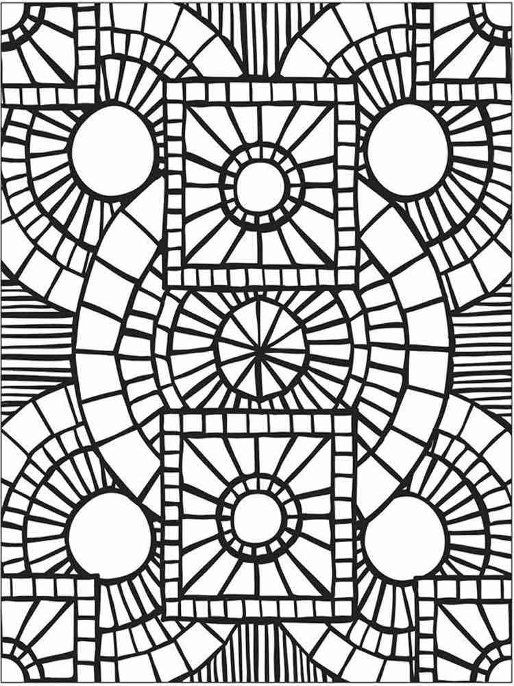 80 Printable Spring Mosaic Coloring Pages 68